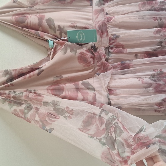 Toleen Plus Size Women Sheer Maxi Dress Size 4XL NWT - Picture 8 of 10